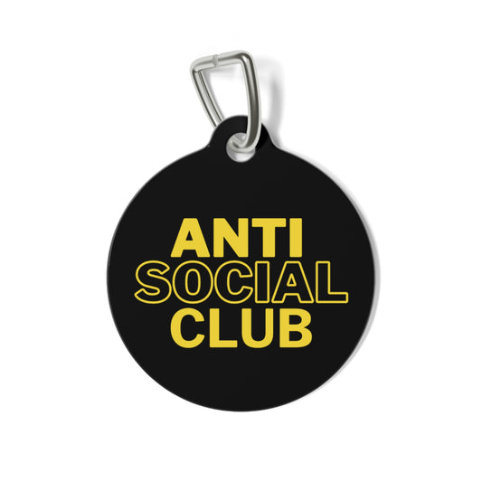 Anti Social Club Pet Tag